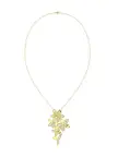 Wild Flower Yellow Gold Pendant Necklace