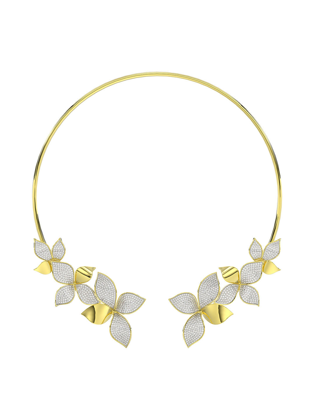 Wild Flower Yellow Gold Necklace