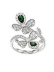 Floral White Gold Ring
