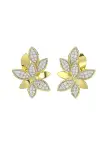 Wild Flower Yellow Gold Earrings