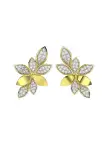 Wild Flower Yellow Gold Earrings