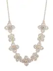Gold Lace Floral Necklace