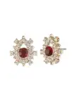 Poised Button Earring