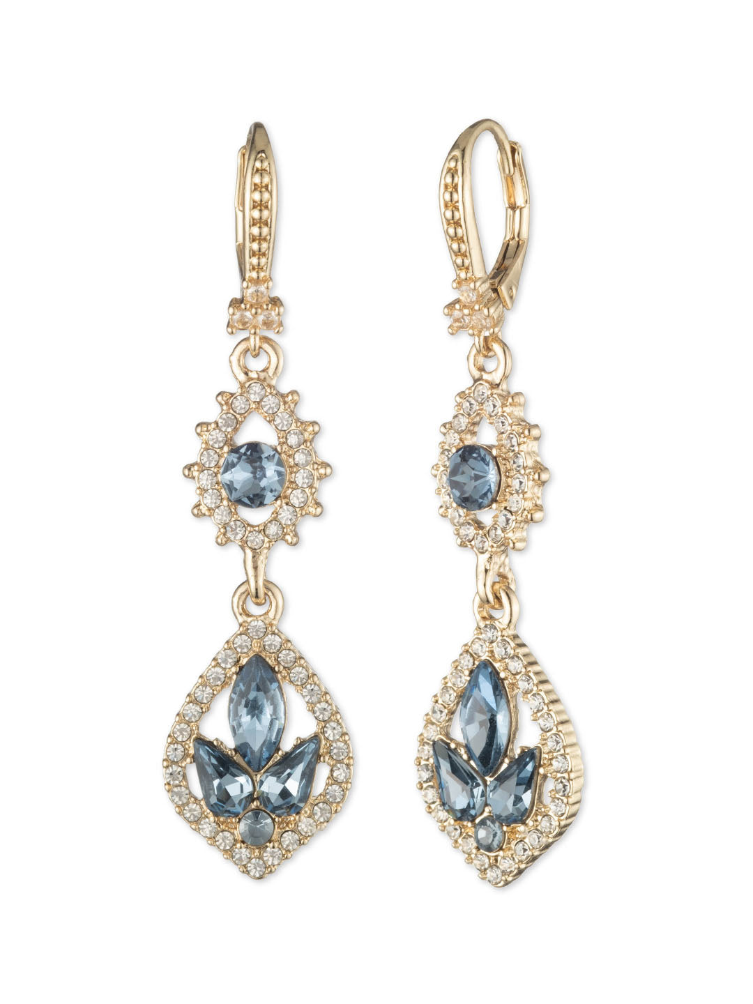 Poised Denim Midi Drop Earring