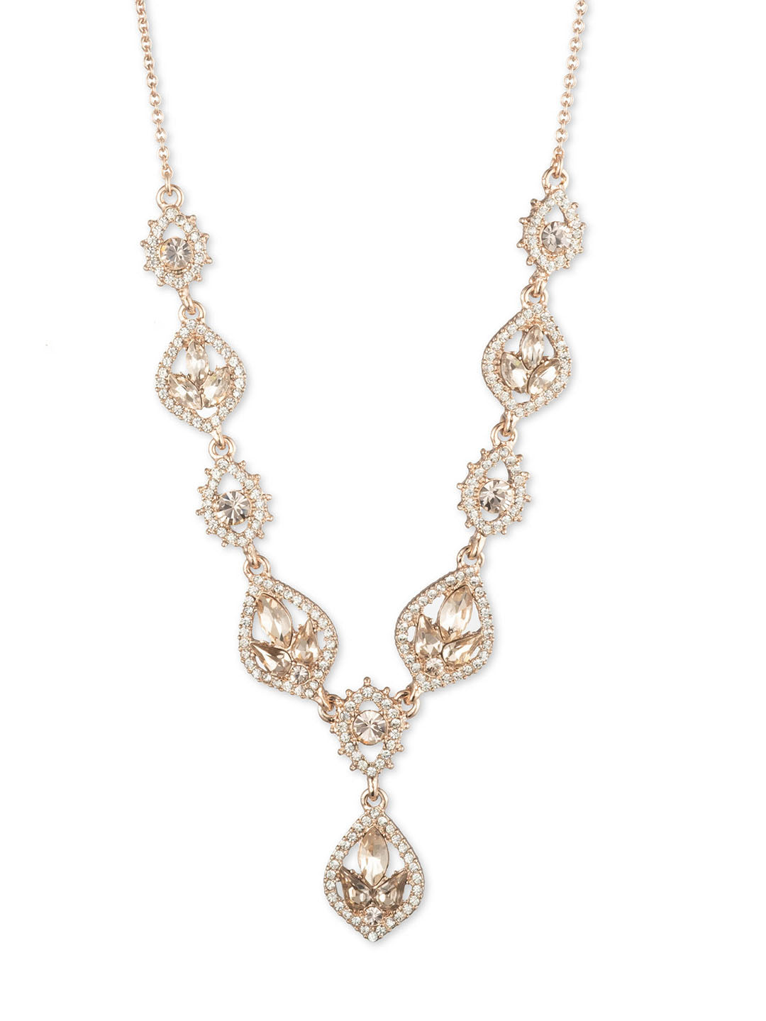 Poised Rose Y Necklace