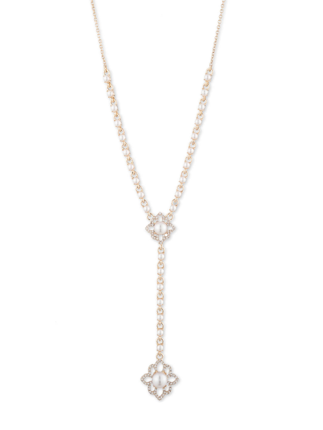 Pretty Pearl Y Necklace
