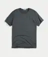Signature Crewneck Tee - Asphalt Grey(Small,Asphalt Grey)