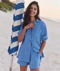 Jane Relaxed Double Cloth Shirt