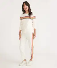 Anytime Sweatpant(Extra Small,Antique White)