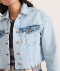 Ray Denim Jacket(Extra Small,Medium Wash)