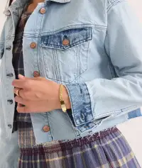 Ray Denim Jacket(Extra Small,Medium Wash)