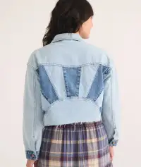 Ray Denim Jacket(Extra Small,Medium Wash)