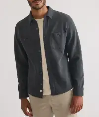 Pacifica Stretch Twill Shirt(Small,Dark Heather Grey)