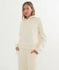 Cloud 9 Fleece Hoodie(Extra Small,Antique White)