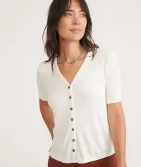 Lexi Rib Button Top