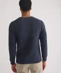 Inverness Crewneck Sweater(Small,Navy)
