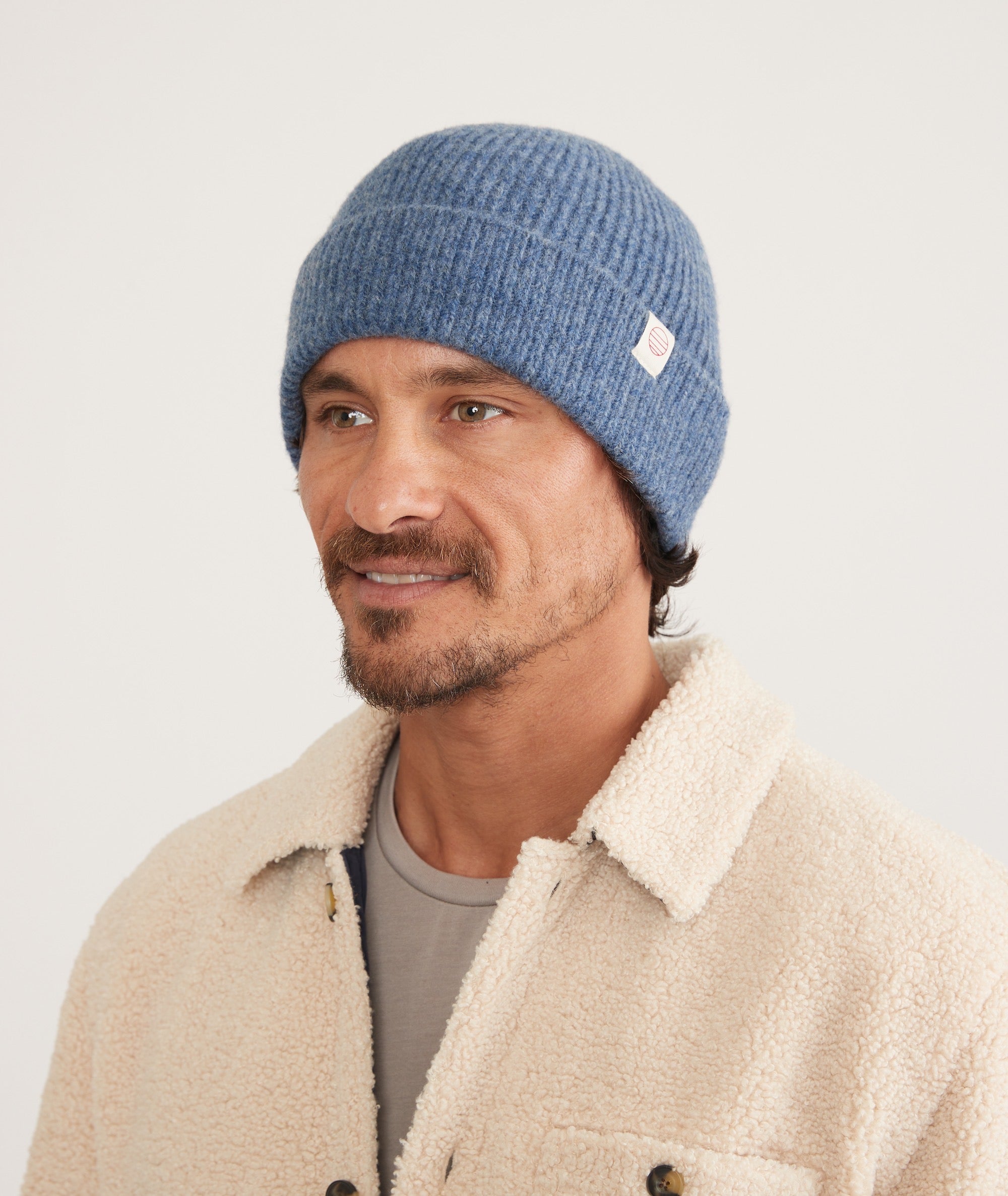 Porter Knit Beanie(Blue Heather,One Size)