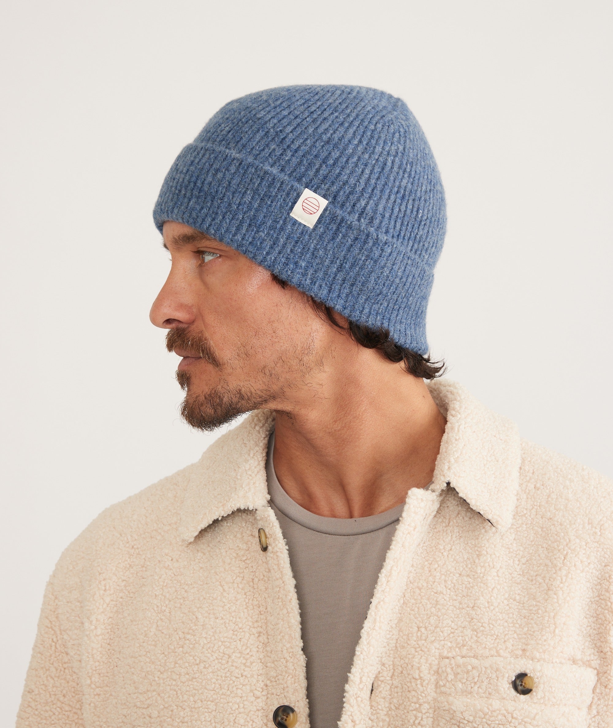Porter Knit Beanie(Blue Heather,One Size)