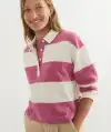 Faded Magenta Stripe