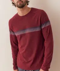 Archive Midweight Air Crew Tee(Burgundy,Small)