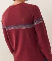 Archive Midweight Air Crew Tee(Burgundy,Small)