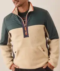 Archive Palisades Anorak(Small,Green/Natural Colorblock)