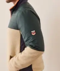 Archive Palisades Anorak(Small,Green/Natural Colorblock)