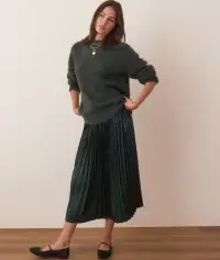 Chelsea Pleated Midi Skirt