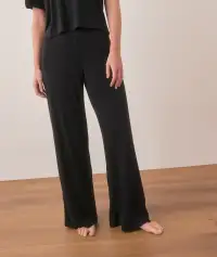 Lexi Rib Lounge Pant(Extra Small,Black)