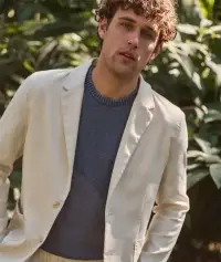 Hemp Blazer(Small,Natural)