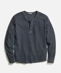 Vintage Heavy Slub Long Sleeve Henley