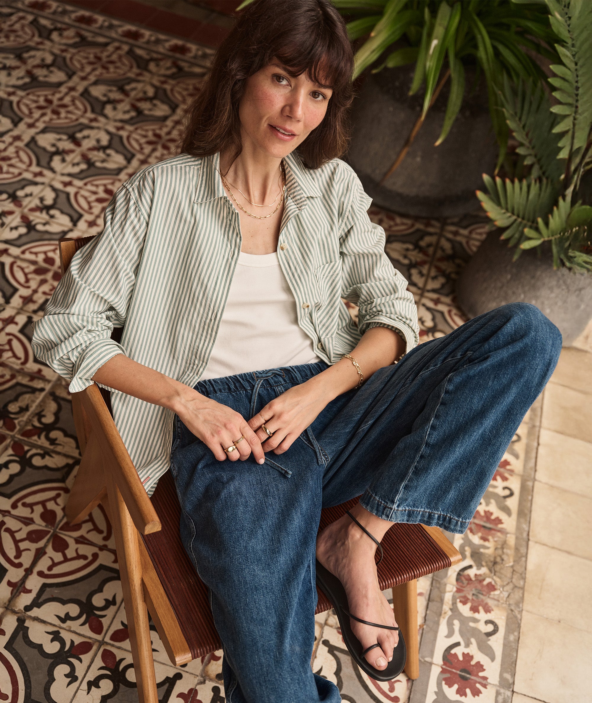 Jane Relaxed Shirt in Cali Poplin