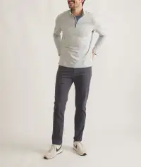 Re-Spun Sport Quarter Zip(Small,Light Grey)