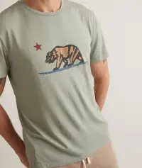 Signature Crew Graphic Tee(Small,Iceberg Green)