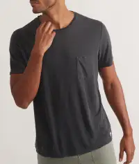 Relaxed Hemp Cotton Tee(Small,Faded Black)