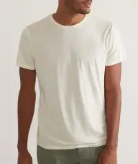 Signature Sea Change Crew Tee(Small,Antique White)
