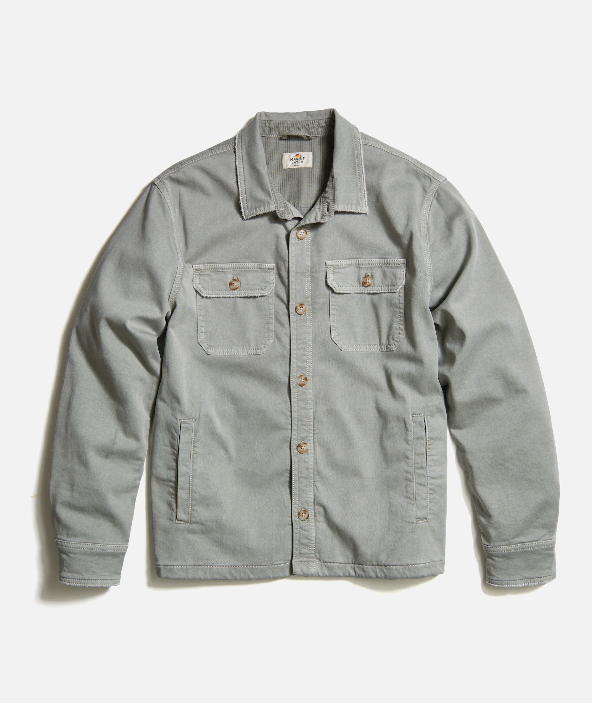 Garment Dye Twill Overshirt