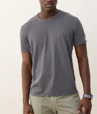 Signature Crew Tee(Small,Asphalt)