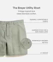 6 Breyer Utility Corduroy Short(Stone,30)