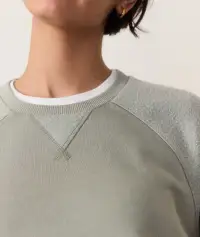 Cloud 9 Fleece Crop Sweatshirt(Extra Small,Shadow)