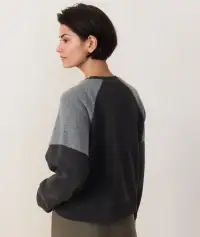 Cloud 9 Fleece Crop Sweatshirt(Extra Small,Washed Black)