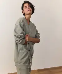 Cloud 9 Fleece Cardigan(Extra Small,Shadow)