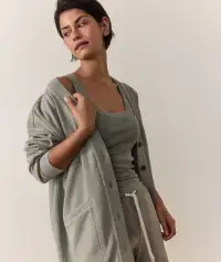 Cloud 9 Fleece Cardigan(Extra Small,Shadow)