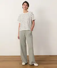 Cloud 9 Fleece Wide Leg Sweatpant(Extra Small,Shadow)