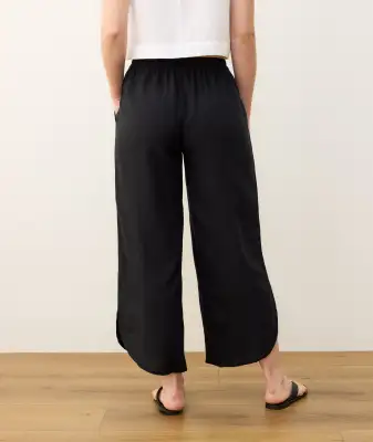 Allison Wide Leg Pant(Extra Small,Black)