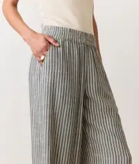 Allison Trouser(Extra Small,Black/White Stripe)