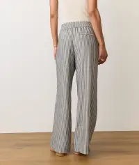Allison Trouser(Extra Small,Black/White Stripe)