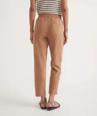 Elle Relaxed Crop Pant(Extra Small,Toasted Coconut)