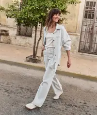 Charlie Wide Leg Pant(2,Railroad Stripe)