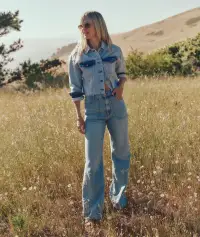 Ray Denim Jacket(Extra Small,Medium Wash)